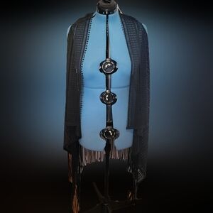 Ashley Stewart Black Chic Shawl